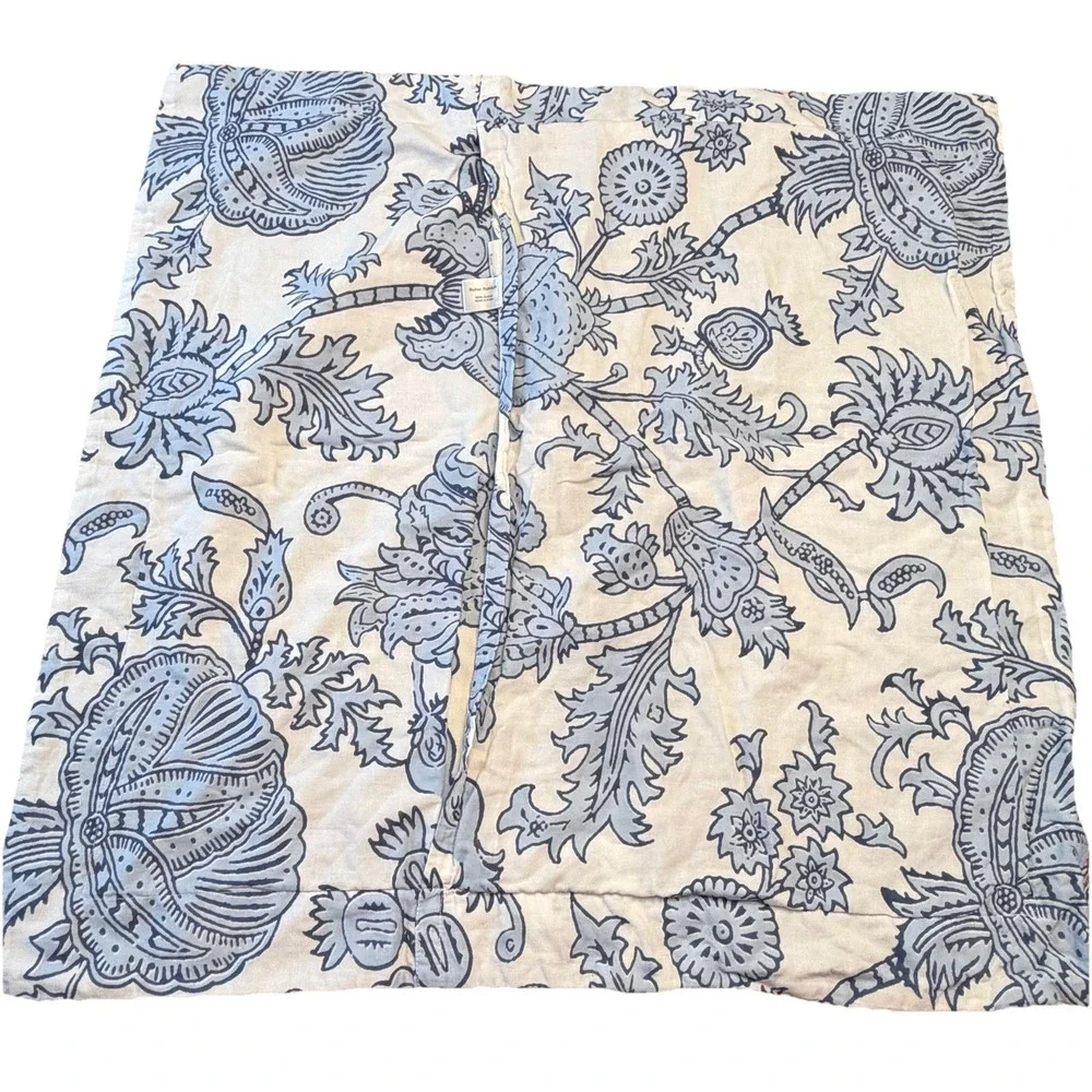 Roberta Roller Rabbit Amanda Blue Decorative Euro Pillow Sham Cover 24x24